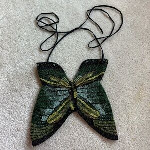 Cult Gaia x Bratz beaded butterfly top size XS